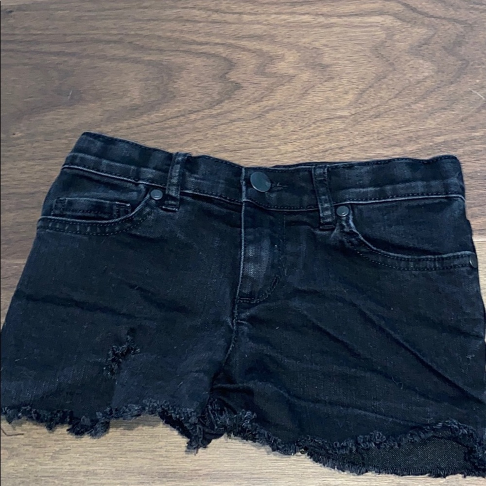 Black Jean Shorts